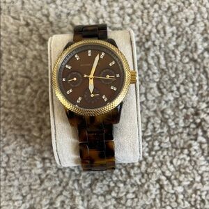 Michael Kors Tortoise and Gold Women's Watch